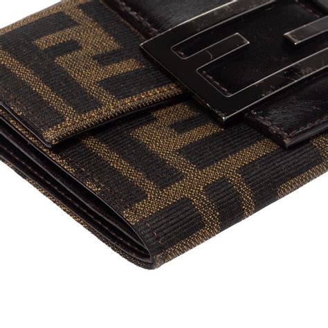 fendi zucca wallet for sale.